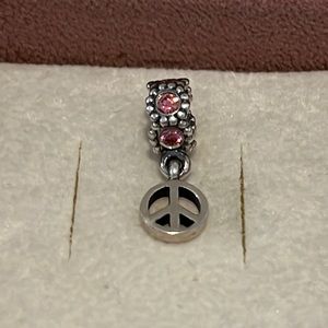 Pandora Peace Sign Charm